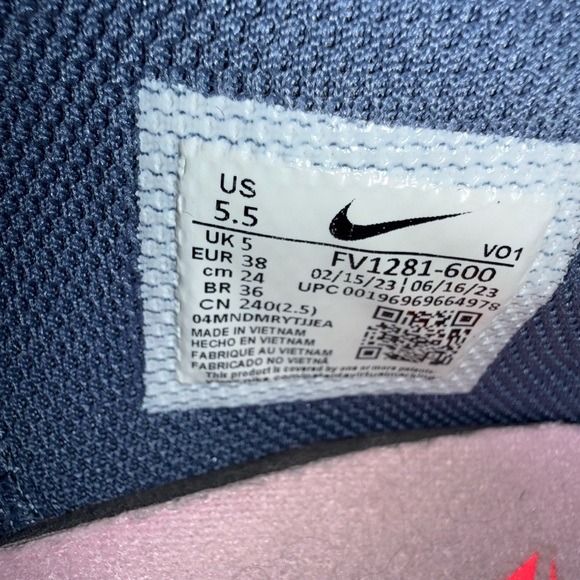 Nike men’s Pink and Blue Athletic Shoes NBA star Ja Morant size 5.5 - Picture 6 of 6